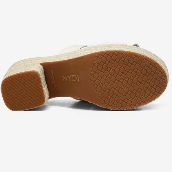 NWT NYDJ Women's Helene Platform Sandal, Off-White, 8.5 M - Picture 3 of 7